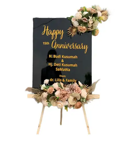 Papan Bunga Akrilik Pleret